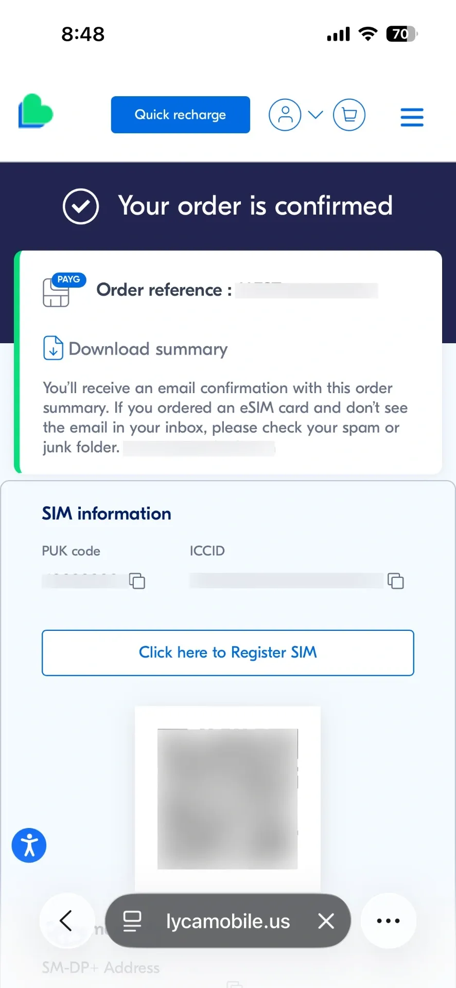 通过TopCashback + Lyca eSIM，白嫖$5/月套餐及返现$32.32图 5
