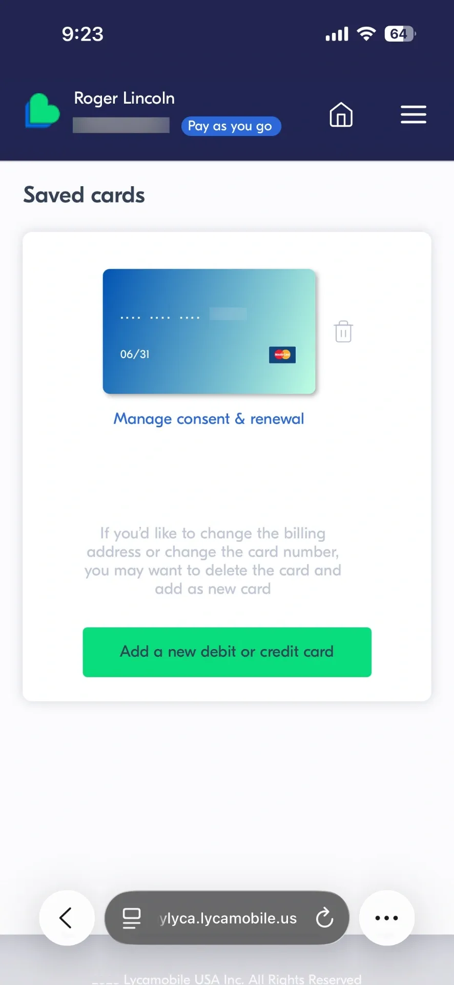 通过TopCashback + Lyca eSIM，白嫖$5/月套餐及返现$32.32图 7